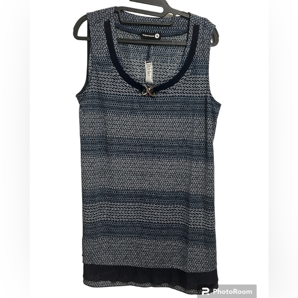 Claire France 1x Sleeveless Blouse- lightweight, stunning! NWT